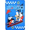 CARTOON Plaid Sonic per bambini 100 x 150 cm copertina morbida in Pile 100% Poliestere 220 GSM calda e leggera ideale per cameretta lettino o divano