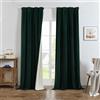 Joydeco Tende per Interni 100% Oscuranti Velluto Verde Scuro 330g/㎡ 2 Pezzi L 132 x A 260 cm Nastro Tenda Termica Isolante Freddo e Caldo Soggiorno Camera da Letto Curtains