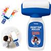Shenkon Tech 500G Vernice Bianca Muro Interno, Mini Rullo per Ritocchi Parete, Rullo per Piccole Riparazioni di Graffi e Macchie su Pareti, Vernice Coprente Bianco per Piccole Riparazioni Domestiche