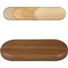 FUX Doppia rosetta per riscaldamento tubi, senza fori per Individuali inserto, in vero legno: Acero, faggio, quercia, Ciliegio, Noce, Mogano, copertura per riscaldamento tubi, Riscaldamento, 15 mm,