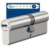 AceMining Cilindro serratura 40/50, serratura a cilindro, cilindro porta 90mm, cilindro porta con 3 chiavi, cilindro serratura antifurto, cilindro profilo in ottone di facile installazione