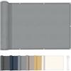 HENG FENG Frangivista Balcone 90x1000cm per Privacy, Light Grigio