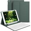 GKABXY Custodia con tastiera per iPad di 9a generazione/iPad 8a generazione/iPad 7a generazione (2021/20202019) 10,2 pollici con portapenne, tastiera magnetica rimovibile Bluetooth, verde notte