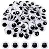 TOAOB THE ONE AND ONLY BABY TOAOB 100 Pezzi Occhi Adesivi Finti di Plastica 20 mm Grandi Autoadesivio Bianco e Nero Rotondo Occhietti per Scrapbooking Decorazioni Creazione Bambole Pupazzi Fai da Te Lavoretti Artigianato
