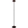 Konstsmide 7831-970 - Lampada a stelo a LED Nice, colore ruggine, per interni ed esterni, senza fili, 17 x 17 x 120 cm