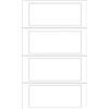 MARKIN Etichette adesive a modulo continuo TT951-2 - in carta - corsia singola - permanenti - 140 x 60 mm - 4 et-fg - 100 fogli - bianco - Markin (unità vendita 1 pz.)