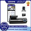 AZDOME M300S 4K Dash Cam anteriore e posteriore, telecamera da cruscotto GPS WiFi ADAS integrata per auto, scheda da 64 GB gratuita, controllo vocale, visio notturno