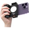 Ulanzi CG02 Smartphone Selfie Grip Maniglia Bluetooth wireless con luce di riempimento 5500k Telefono come stabilizzatore fotografico per fotocamera