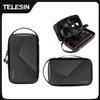 TELESIN Borsa spaziale regolabile da trasporto impermeabile PU per GoPro Hero 13 12 11 10 9 8 7 6 Insta360 Osmo Action Accessori Bag