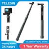 TELESIN 1.2M 3M Selfie Stick in fibra di carbonio monopiede allungabile con vite 1/4 per GoPro Insta360 Osmo Action DJI Action Camera