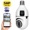 Arvin Nuovo E27 Wifi Doppia Lente Della Macchina Fotografica 1080P 5MP 4K PTZ Telecamera di Sorveglianza CCTV Esterna IP Cam di Sicurezza Smart Home AI Tracking