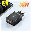 Baseus 30W Caricatore USB QC PD3.0 Tipo C PD Caricatore rapido per telefono a ricarica rapida per iPhone 17 16 15 14 13 12 Pro Max Xiaomi Samsung