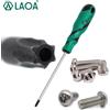LAOA 1pc Cacciavite Torx S2 Cacciavite Esagonale in Lega di Acciaio con Foro Medio T6/T7/T8/T9/T10/T15/T20/T25/T30