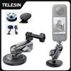 TELESIN Supporto per action camera magnetico TELESIN in lega di alluminio 360 ° Adattatore 1/4 regolabile per smartphone GoPro Insta360 DJI OSMO Action