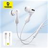 Baseus Encok CZ20/HZ20 Auricolare cablato Tipo-C/3.5mm Jack Audio ad alta risoluzione con microfono Cuffie cablate per computer portatile Tablet Cellulare
