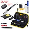 JCD 80W Kit Saldatore LCD Temperatura Regolabile 220V 110V Saldatura Strumenti di Saldatura Punte di Saldatura Filo Dissaldatura Pompa Riscaldatore