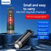 PHILIPS NEW EDC torcia LED ricaricabile Mini EDC portachiavi torce lampada da campeggio per l'escursionismo autodifesa