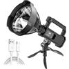 JIASHUAIXIN Torce a Led ad alta potenza ricaricabili proiettore a distanza di illuminazione Ultra lunga XHP70 potenti torce a lanterna
