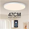 Plafoniera LED Ricaricabile Con Sensore Di Movimento: 19cm, Telecomando, Dimmerabile, 8000mAh Per Corridoio E Balcone - 3