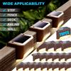 PDQ 1 ~ 20PCS Lampada da ponte solare per esterni IP65 Lampade da giardino a energia solare impermeabili per ringhiere Scale Passo Recinzione Cortile Patio Pathway