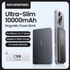 MOVESPEED Power Bank Magnetico 10000mAh Sottile Wireless, Batteria Esterna per MagSafe, Compatibile con iPhone 16 15 14 13 Samsung 24