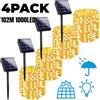 PDQ LED Solar String Light Outdoor Garden Fairy Lights Led Twinkle Lampada impermeabile per la decorazione della festa di Natale 7m/12m/22m/32m/52m/102m