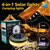 PDQ Luci solari Luce da campeggio esterna Luce da 10 metri Luce da tenda per esterni Luce d'atmosfera RGB Torcia a LED con gancio