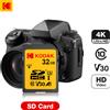 KODAK Scheda SD originale ad alta velocità 256G 128G 64G 32G Scheda di memoria SD SDXC V30 per fotocamera 4K HD per auto DV SLR