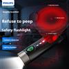 Philips Rilevatore di telecamere con torcia di sicurezza Philips + coda della torcia illuminata fuori dalla scatola porta di ricarica nascosta di tipo c