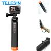 TELESIN Impermeabile Selfie Stick Galleggiabilità Bar Selfie Stick Con Cinghia Da Mano Telecomando Senza Fili Per Gopro Hero 8 9 10 11 12