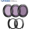 Freewell Drone Filtri magnetici Set Bright Day 3 Pack ND8PL/ND16PL/ND32PL ND Filtro compatibile DJI Neo Droni Accessori per lenti