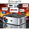 HORLAT Proiettore LED HORLAT 40000 Lumen 4K Google TV, Cinema 3D Full HD 1080P, Home Theater con Correzione Trapezoidale Automatica, WiFi 5G, Proiettore Portatile