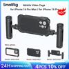 smallrig Gabbia video mobile SmallRig per iPhone 16 Pro per iPhone 16 Pro Max per registrazione video/YouTube/scatto, con impugnatura laterale ruotabile