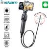 INSKAM Periscopio articolato 1080P bidirezionale 360 ° Sonda impermeabile IP67 da 8,5 mm per telecamera endoscopica per telecamera di ispezione del motore dell'auto Android
