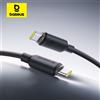 BASEUS Cavo USB C in silicone schiumogeno Baseus per iPhone 16 15 Cavo tipo C autoorganizzante da 100 W per MacBook Samsung Xiaomi Ricarica rapida