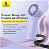 Baseus GoTrip DT1 Mini Turbina Ventilatore portatile Ventilatore portatile regolabile a 3 velocità Ventilatore ricaricabile da 1200 mAh per campeggio esterno desktop