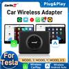 CarlinKit Adattatore USB Wireless Android Auto CarPlay 2-in-1 Smart Box per Tesla Modello 3 Modello Y 2.4G e 5Ghz WiFi BLE Auto Connect