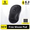 BASEUS Mouse wireless Baseus Bluetooth 5.3 2.4GHz ergonomico 7 pulsanti silenziosi Tappetino per mouse gratuito per MacBook Tablet Computer portatile Mouse per PC