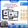 HIZPO 10.33 "2 Din Android 14 Lettore autoradio Supporto Wireless Carplay Android Auto AI Pro TPMS OBD DAB RDS BT GPS per Ford Focus Mk2