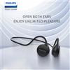 Philips TAA1609 Cuffie Bluetooth a conduzione ossea Impermeabile IP66 Sport Outdoor Auricolare wireless HiFi Stereo HD Microfono Auricolare