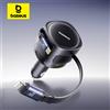 Baseus 90W Caricabatteria per auto Type-C iP Doppio cavo retrattile Caricatore per telefono PD QC SCP AFC PPS Ricarica rapida per iPhone Samsung Xiaomi