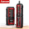 AMPCOM Tester per Cavi di Rete AMPCOM, Ricarica Type-C, Protezione da Sovratensione 100V, Rilevamento PoE, NCV, Kit Tracciatore Cavi LAN, Indicatore Luminoso Porta, Controllo Crimpatura