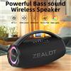 ZEALOT S97 Altoparlante Bluetooth portatile da 80 W Subwoofer TWS wireless impermeabile ad alto volume da 16000 mAh Suporrt USB/TF/AUX RGB luce.