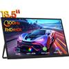 ZEUSLAP Monitor portatile da gioco HDMI tipo C da 18,5 pollici 1920 * 1080P 100 Hz per telefono, NS, PS5, XBOX, PC, laptop Estendi schermo
