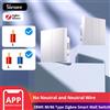 SONOFF ZBM5 80/86 Tipo Zigbee Smart Wall Switch Supporta Nessun cavo neutro e neutro Modalità relè staccabile Funziona con l'assistente domestico