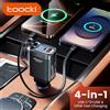 Toocki 4 IN 1 Caricabatteria da auto retrattile 105W Caricatore per telefono cellulare Cavo di tipo C per iPhone 16 15 Cavo di ricarica rapido Adattatore per sigaretta