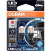 OSRAM LED T20 W21/5W 7443 LEDriving SL Advance Red Car Signal Luce freno Lampade stop Upgarde LED Lampadine di parcheggio 9715R, Coppia