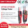 UNI-T Tester di tensione UNI-T UT18C UT18D UT15C Rilevatore di tensione di continuità della sequenza di fase Display LCD Gamma automatica Misuratore impermeabile IP65