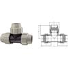 Plasson RACCORDO T-90 COMPRESSIONE 20X20X20 ART.7040 PLASSON