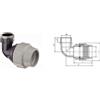 Plasson RACCORDO A GOMITO FEMMINA 90 COMPRESSIONE 25X3/4 ART.7150 PLASSON